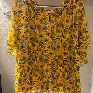 Yellow Flower Blouse